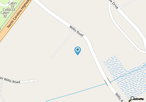 Quiet 2 bedroom Frisco cottage, less than a mile from the beach! map location